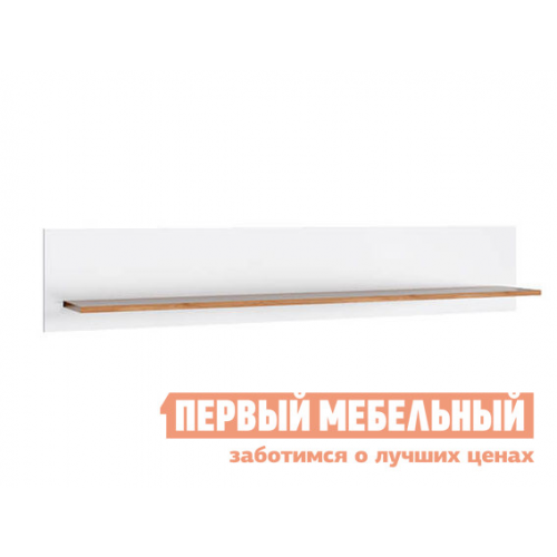 Настенная полка Таурус Белый / Дуб вотан