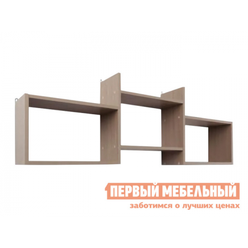 Настенная полка Куба-6 Дуб молочный