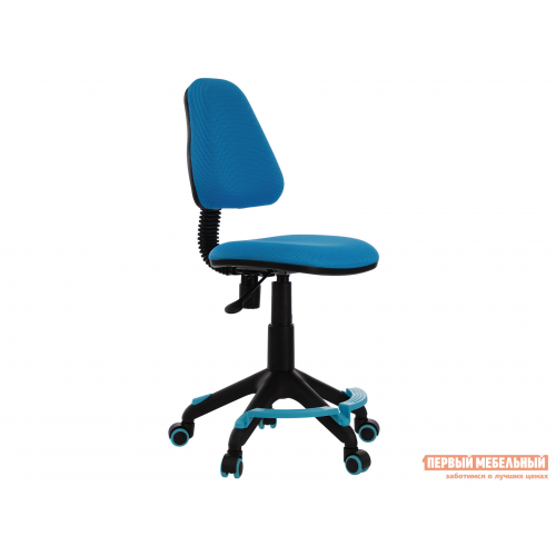 Детское компьютерное кресло KD-4-F Светло-голубой, сетчатая ткань