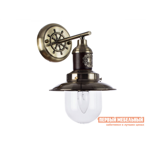 Бра SAILOR A4524AP-1AB Античная бронза / Прозрачный