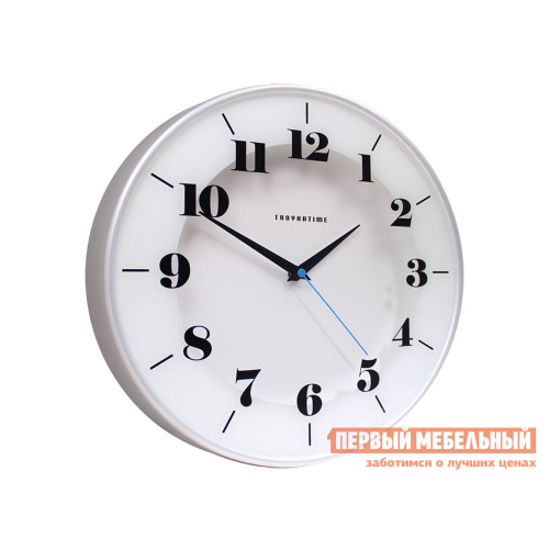 Часы Флип Серебристый, пластик