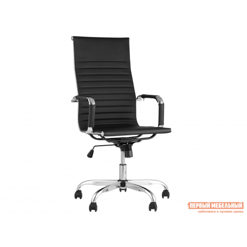 Кресло руководителя TopChairs City Черный, экокожа