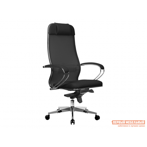 Кресло руководителя Samurai Comfort-1.01 MPES Черный, экокожа, сетка