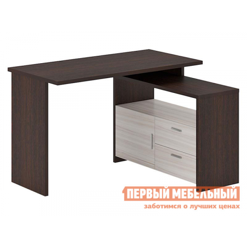 Компьютерный стол СКЛ-ПРЯМ120/130+ТБЛ Венге / Карамель, 1300 мм