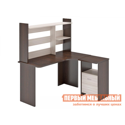 Компьютерный стол СКЛ-Угл130+НКЛ-130 Венге / Карамель, Правая