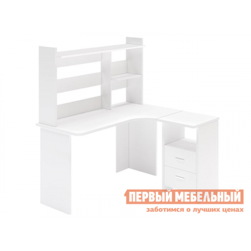 Компьютерный стол СКЛ-Угл130+НКЛ-130 Белый, Правая