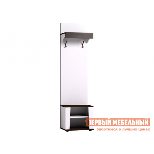 Прихожая Норвуд Белый / Орех шоколадный