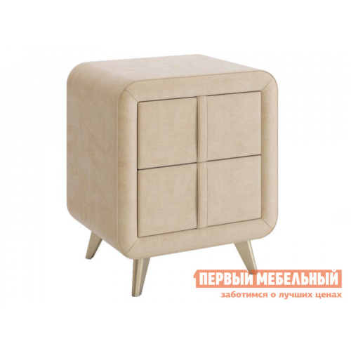 Прикроватная тумбочка Софи Карамель, велюр
