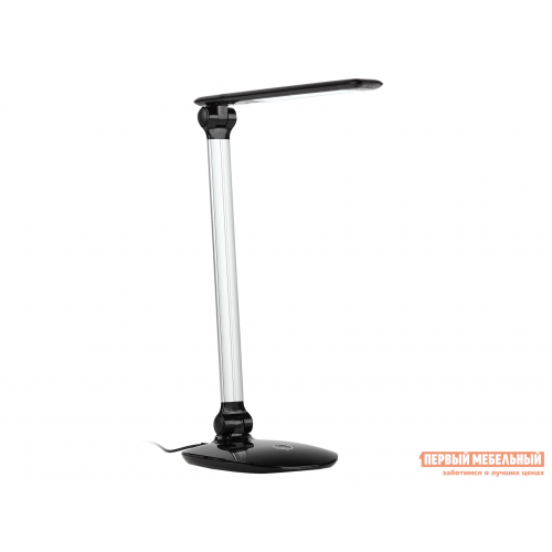 Настольная лампа ЭРА NLED-456 Черный, пластик / Хром, металл