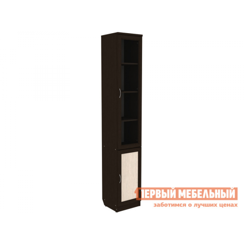 Шкаф-витрина Мерлен Венге / Дуб Атланта