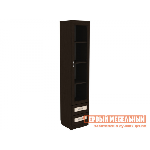 Шкаф-витрина Мерлен 220 Венге / Дуб Атланта