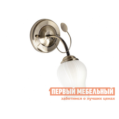 Бра 256028401 Флора Античная бронза / Белый