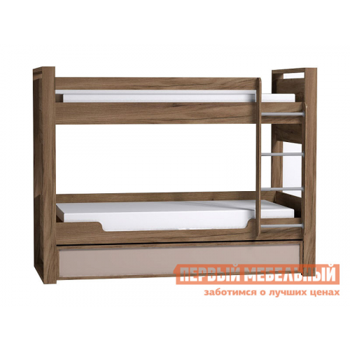 Двухъярусная кровать Натура 90 Дуб табачный Craft / Мокко