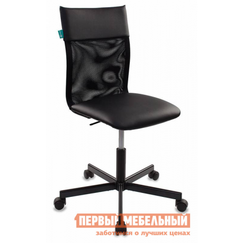 Офисное кресло CH-1399 Сетка черная / Искусственная кожа черная
