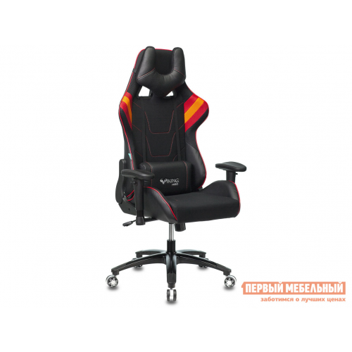 Игровое кресло VIKING 4 AERO Черный / Красный,искусственная кожа/ткань