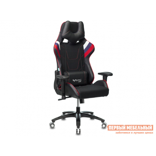 Игровое кресло VIKING 4 AERO Белый / Синий / Красный / Черный, искусственная кожа/ткань
