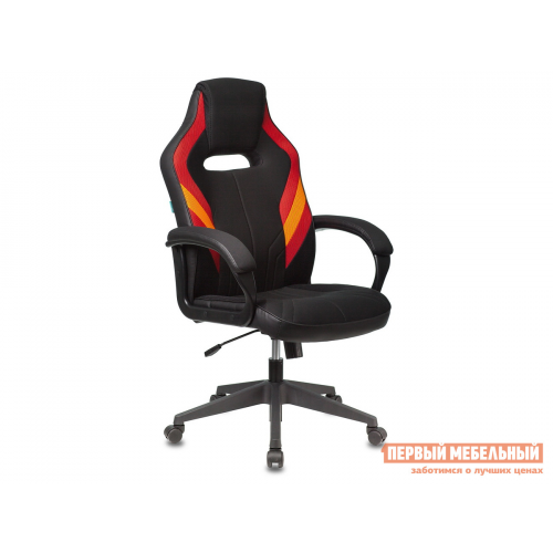 Игровое кресло VIKING 3 AERO Красный, оранжевый / Черный иск. кожа, ткань