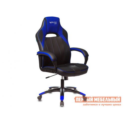 Игровое кресло VIKING 2 AERO BL+BLUE черный / синий искусственная кожа