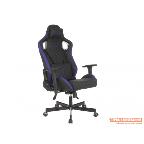 Игровое кресло KNIGHT OUTRIDER Черный, экокожа / Фиолетовый, экокожа