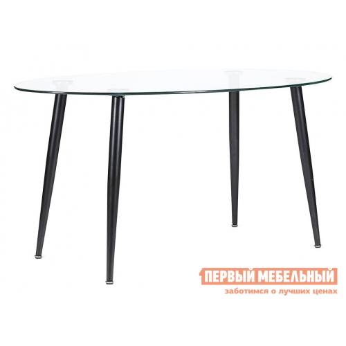 Кухонный стол KASSEL Стекло / Черный, металл