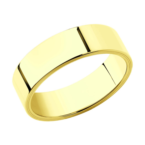 Обручальное кольцо SOKOLOV из желтого золота, 6 мм