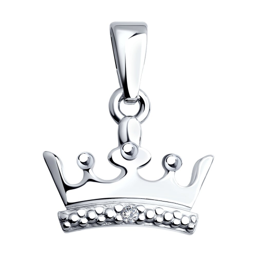 Подвеска «Корона» SOKOLOV из серебра