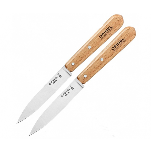 Набор кухонных ножей Opinel Les Essentiels №112 (2 шт.) 10 см, нерж. сталь, рукоять бук
