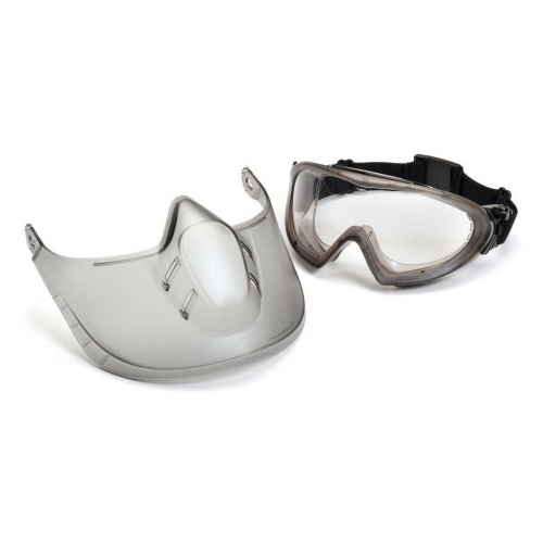 Очки-маска стрелковые Pyramex Capstone G504T Shield, прозрачные линзы