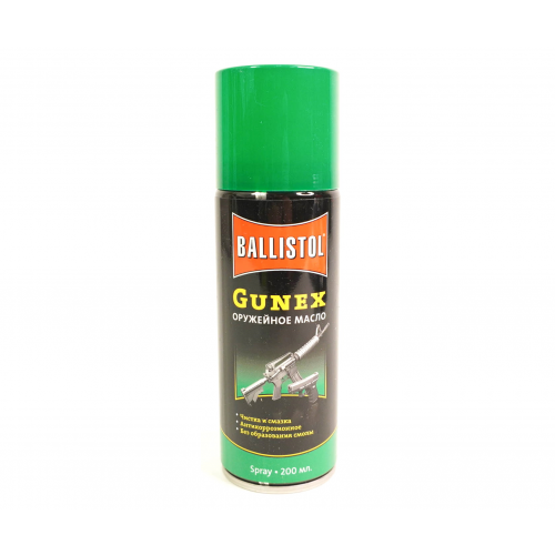 Масло оружейное Ballistol Gunex 2000 spray, 200 мл