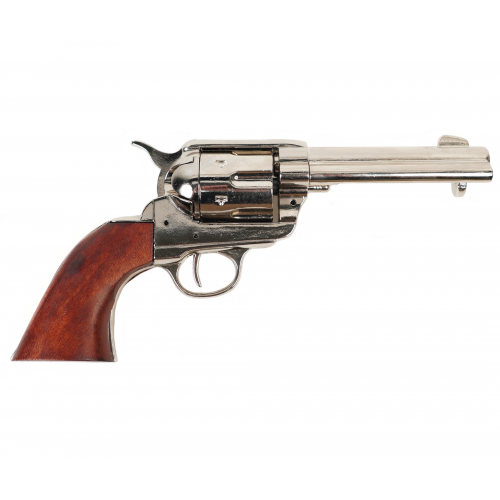 Denix Макет револьвер Colt Peacemaker .45, никель (США, 1873 г.) DE-1186-NQ