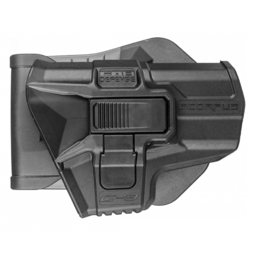 Кобура поворотная с кнопкой Fab Defense MX G-9SR для Glock 9 мм (черная)