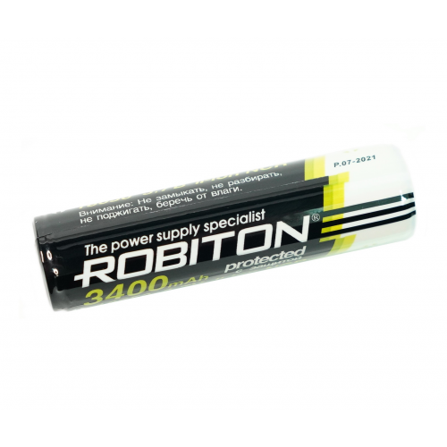 Аккумулятор Robiton 3400 mAh Li-ion 18650 с защитой