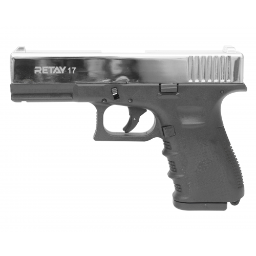 Охолощенный СХП пистолет Retay 17 (Glock) 9mm P.A.K Nickel