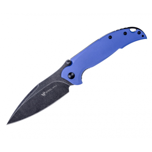 Нож складной Steel Will F79-24 Scylla (черное лезвие, синяя рук.)