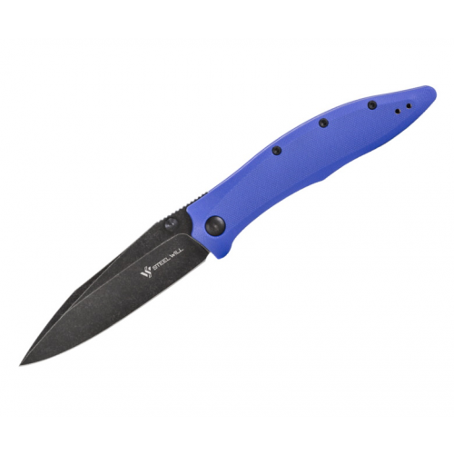 Нож складной Steel Will F53-23 Gienah (черное лезвие, синяя рук.)