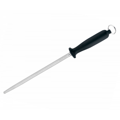 Мусат стальной для правки ножей Flugel 30 см (черная рукоять)
