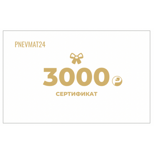 Pnevmat24 Электронный подарочный сертификат на сумму 3000р в Pnevmat 24