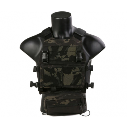 Разгрузочный жилет EmersonGear FCS Style Vest w/MK Chest Rig Set (Multicam Black)
