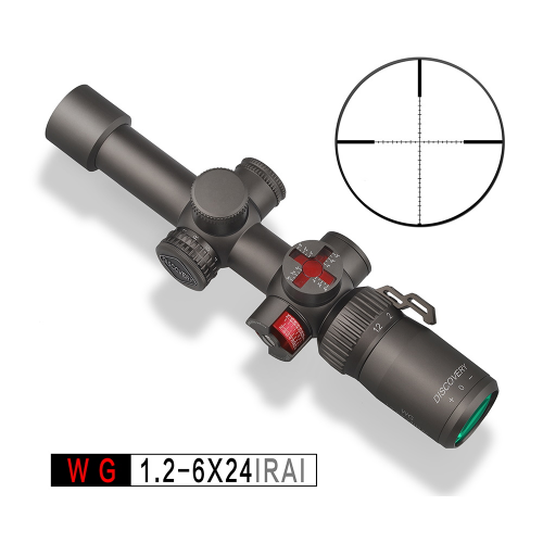 Оптический прицел Discovery WG 1.2-6x24IRAI HMD, загонный, 30 мм, подсветка, на Weaver