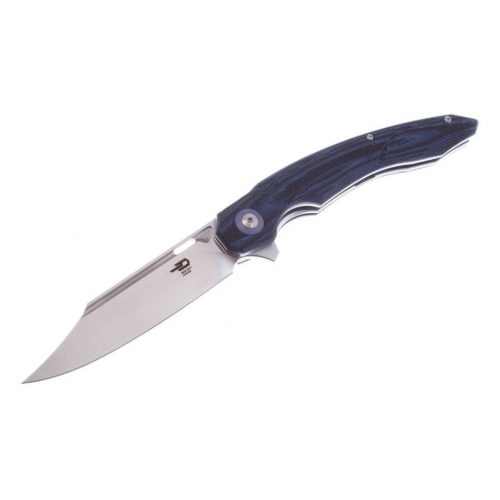 Bestech Knives Нож складной Bestech Fanga 10,8 см, сталь D2, рукоять G10/Carbon Black/Blue