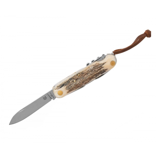 FOX knives Нож складной Fox Knives 7,5 см, 8 функций, сталь M390, рукоять Олений рог