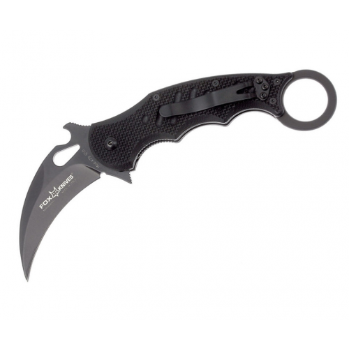 FOX knives Нож складной Fox Knives 479 Karambit 7,5 см, сталь Bohler N690, рукоять G10, Black
