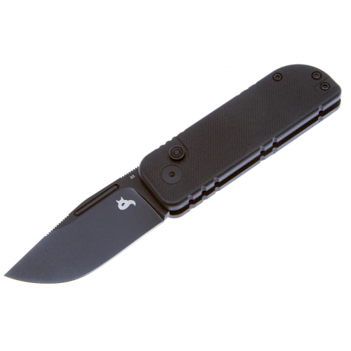 FOX knives Нож складной Fox Knives BlackFox Nu-Bowie 6 см, сталь D2, рукоять G10, Black