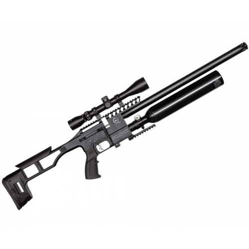 Kral Arms Пневматическая винтовка Kral Puncher Maxi Shadow (пластик, PCP, ★3 Дж) 6,35 мм