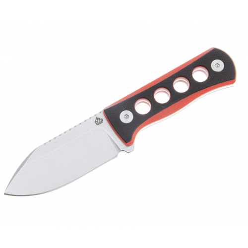 Нож QSP Knife Canary 6,3 см, сталь 14C28N, рукоять G10 Black/Red