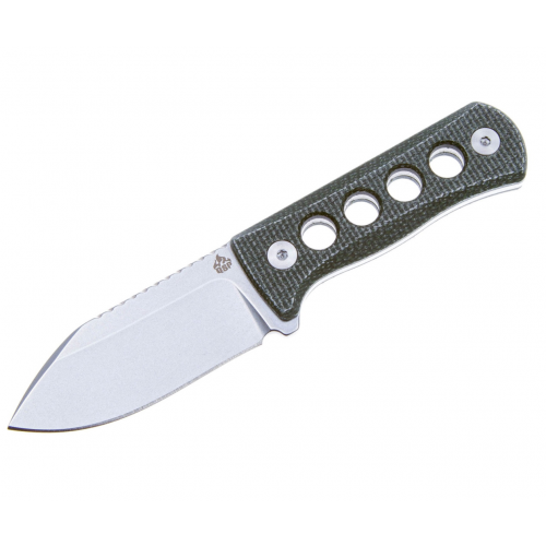 Нож QSP Knife Canary 6,3 см, сталь 14C28N, рукоять Micarta Green