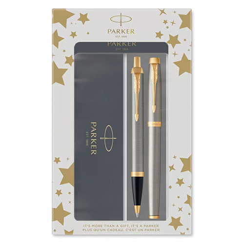 2093217 Набор Parker (Паркер) IM Core Brushed Metal GT из ручки-роллера и шариковой ручки