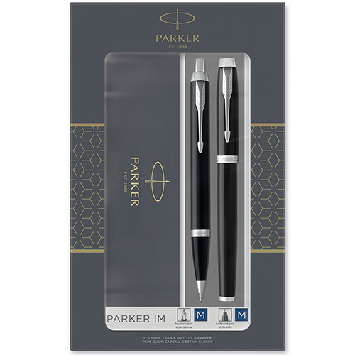 2093215 Набор Parker (Паркер) IM Core Black CT M из шариковой и перьевой ручек