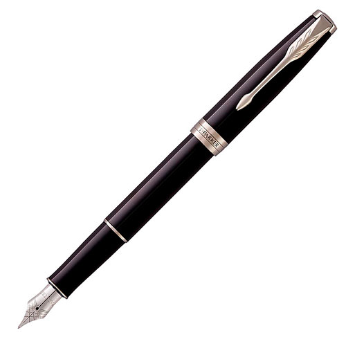 1931500 Перьевая ручка Parker (Паркер) Sonnet Core Black Lacquer CT F