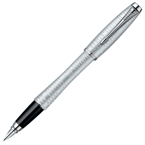 1906868 Перьевая ручка Parker (Паркер) Urban Premium Vacumatic Silver-Blue Pearl F